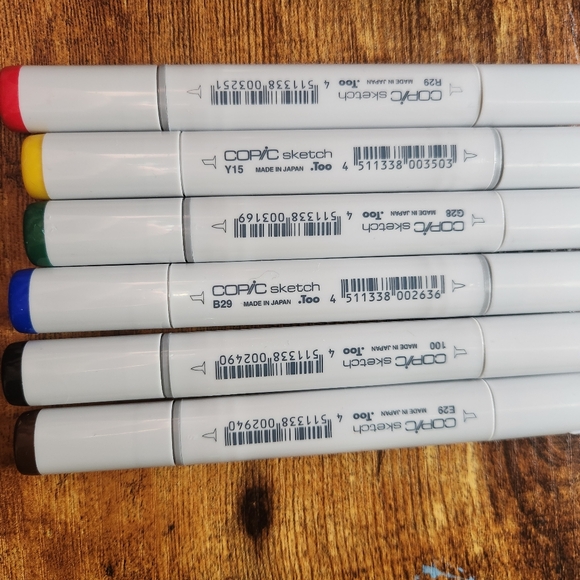 Multicolor 6 piece Copic Markers - Picture 3 of 3